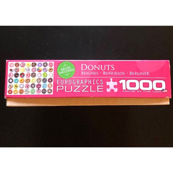 Eurographics 1000 Piece Jigsaw "Donuts" puzzle - Pre-Owned - all pieces there - Picture 7 of 7